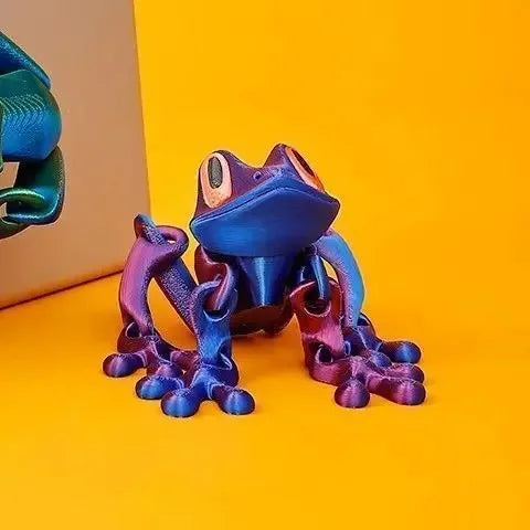 1pc 3D Printing Simulation Tree Frog Joint Movable Frog Ornaments