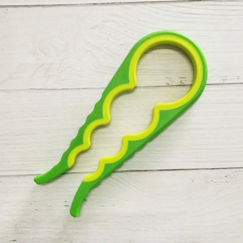 Jar Opener Easy Grip Wrench 4 in 1 Handy Save Strength Can Beer Bottle