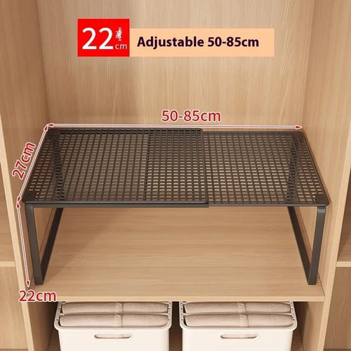 Retractable Wardrobe Storage Layered Organizer, Clothes Rack Internal