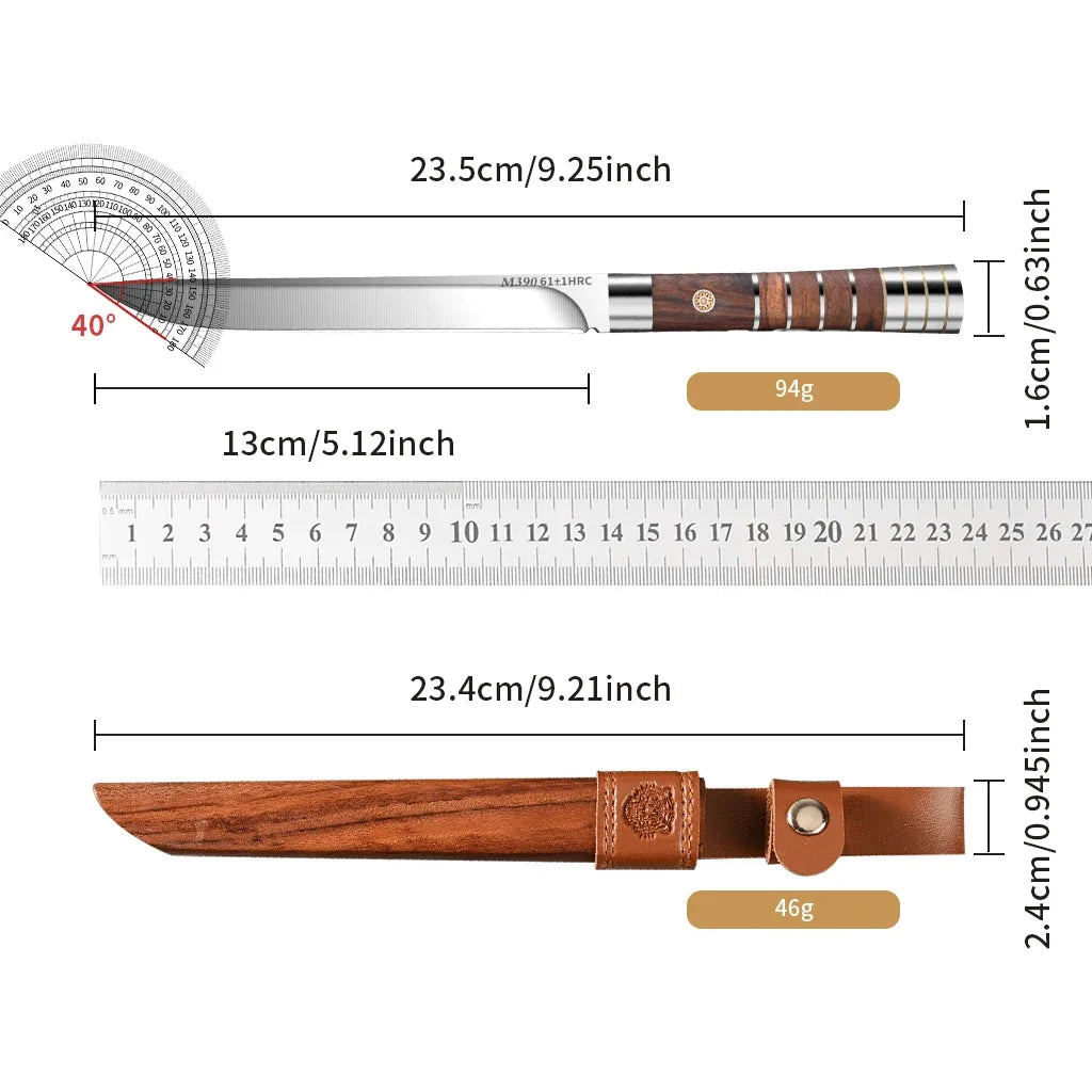 1/2/3-piece meat cutting knife set -M390 stainless steel 62HRC