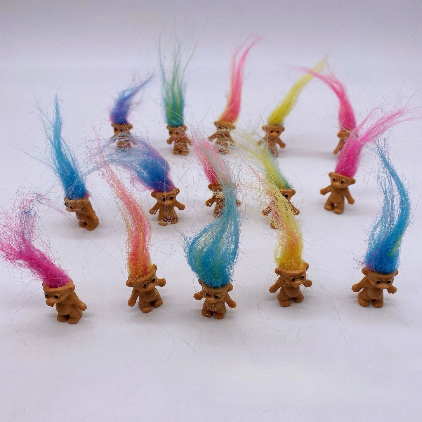Troll Dolls, Vintage Trolls Lucky Doll Figures, Chromatic Adorable