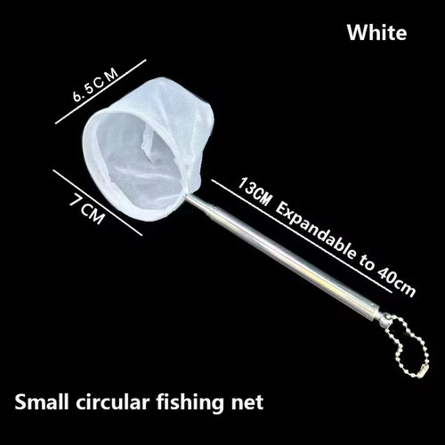 Aquarium Square Fishing Net With Suction Cup Extendable Long Handle
