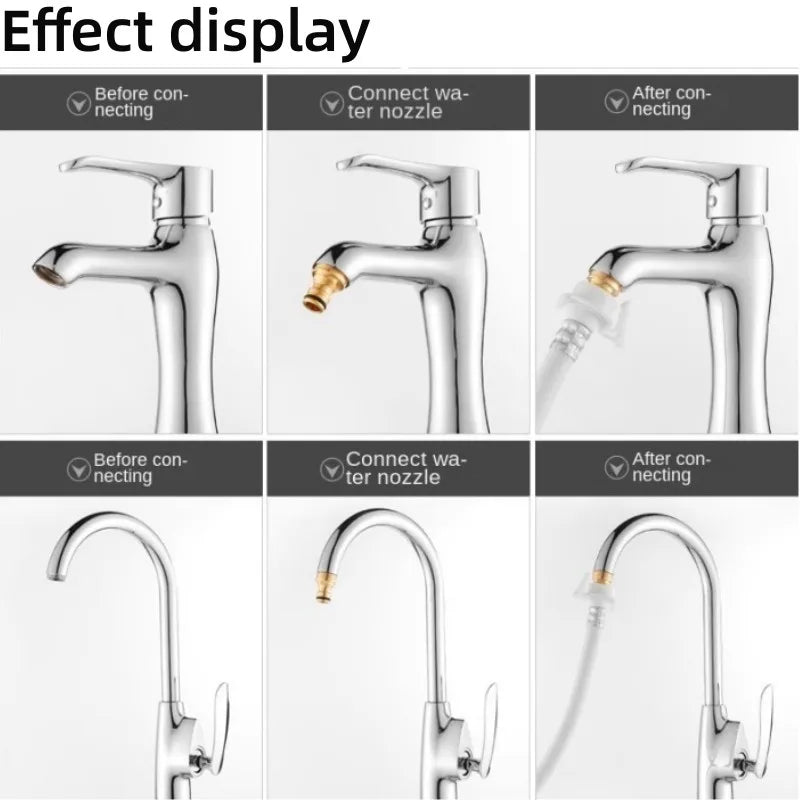 Universal Kitchen Faucet Adapter for Tap Connector Mixer Hose, Joiner
