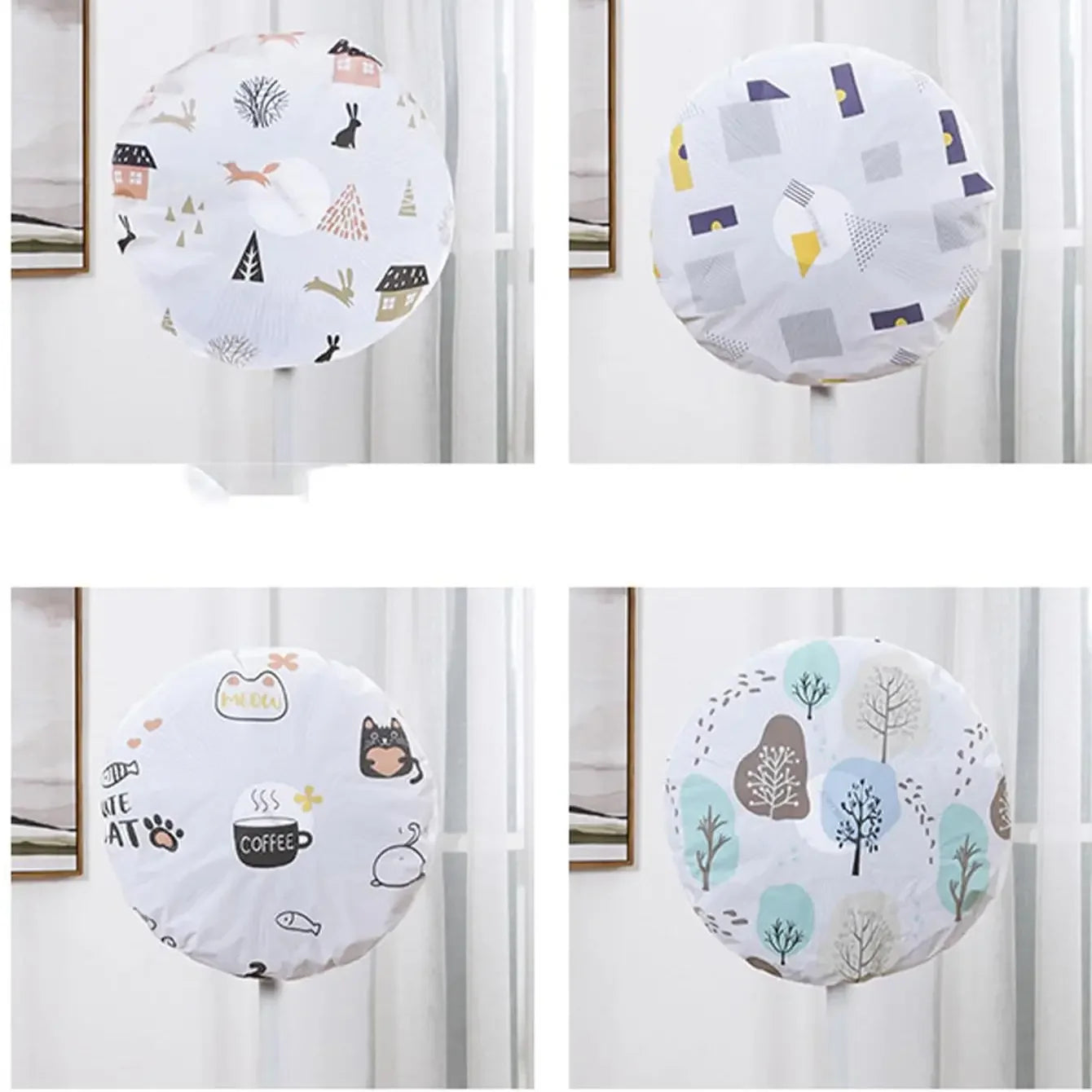 1pc-Fan Protective Cover Dust Cover, Waterproof Fan Cover Household