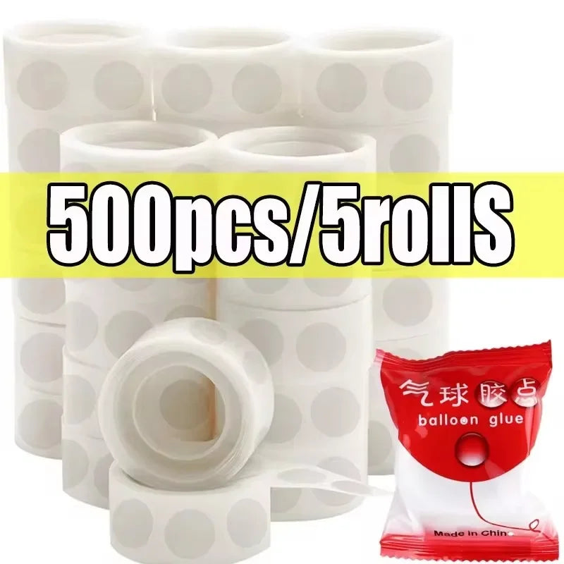 Double Sided Clear Sticky Point Tape Balloon Glue Dot Adhesive