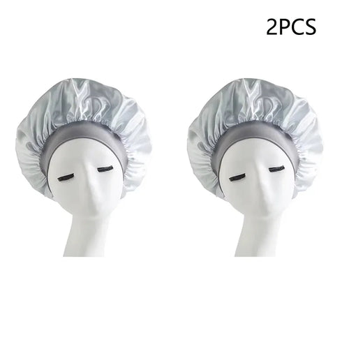 Bonnet Sleeping Cap Nightcap High Elastic Wide Brim Satin Night Hat