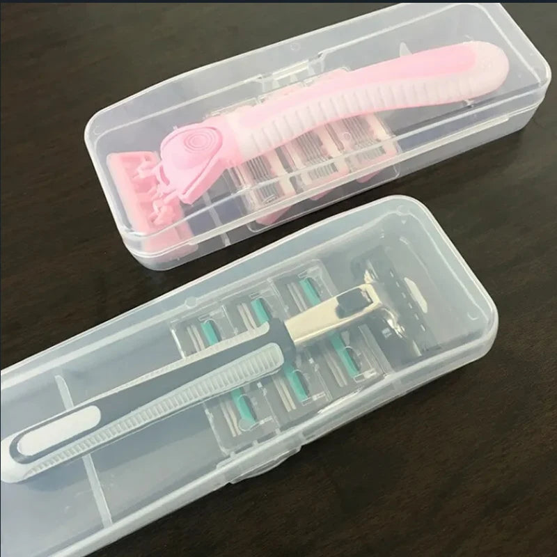 Stylish and Durable Shaving Storage Box for Men's Razors, Easy to