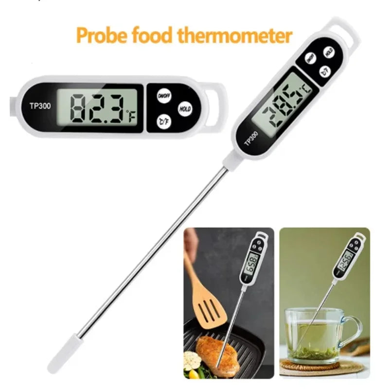 1-10P Digital Kitchen Food Thermometer TP300 Water Oil Thermometer for