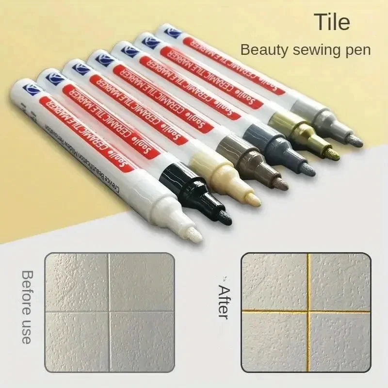 Waterproof Ceramic Tile Grout Marker, Mold-Resistant Seam Pen for