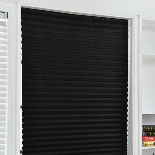 1Pc Shades Self-adhesive Half Windows Nonwoven Folding Curtain