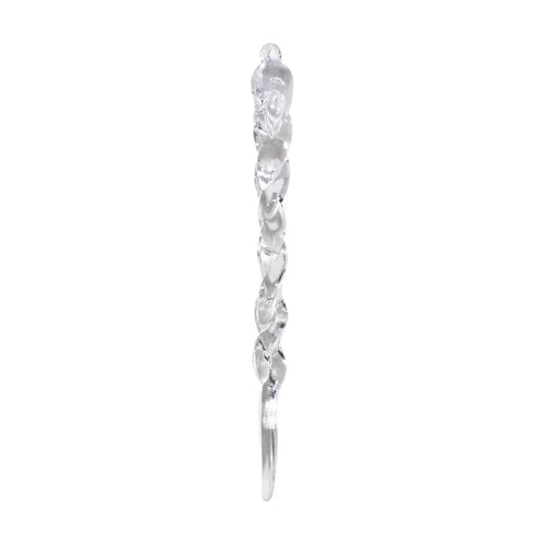 12/24Pcs Crystal Snowflake Clear Simulation Ice Pendants Xmas Tree