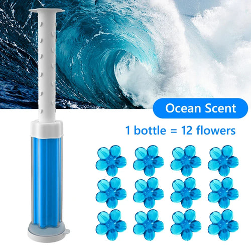 Toilet Cleaner Gel Remove Odors Leave Flower Aromatic Toilet Gel No