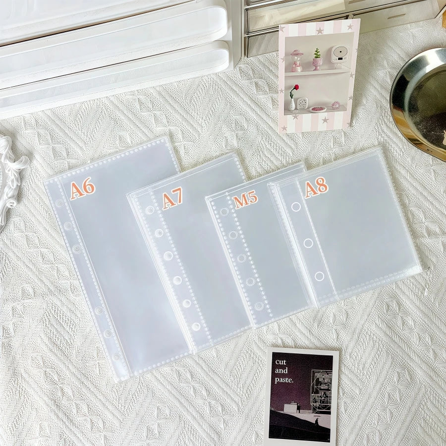 10/20/30/50 Pieces/Bag M5/A6/A7 Transparent Binder, Plastic Protective