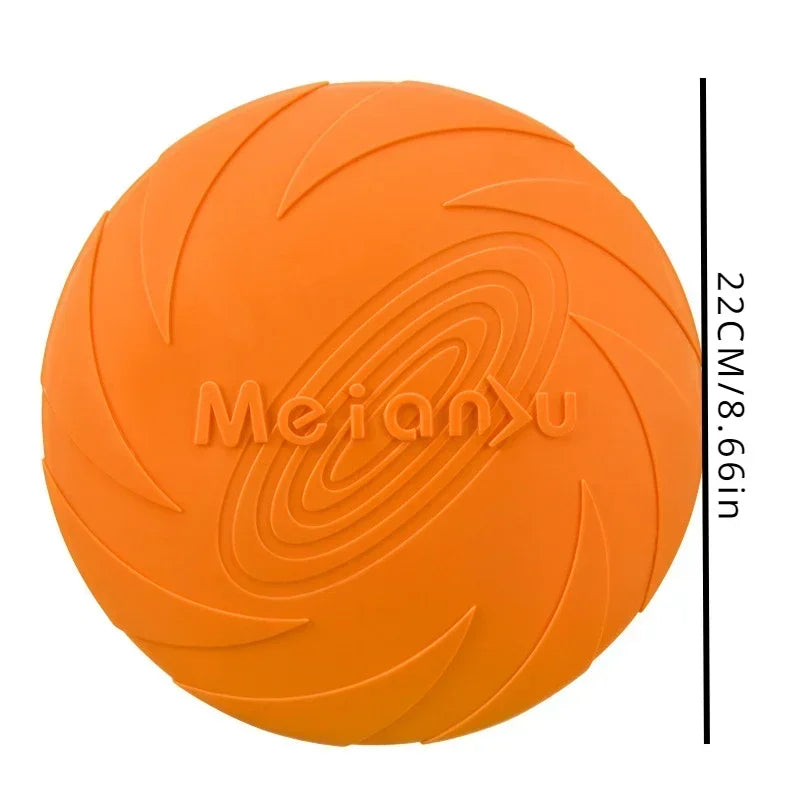 Multicolor Frisbeed Dog Toy  Fashion Pet Dog Silicone Game Flying