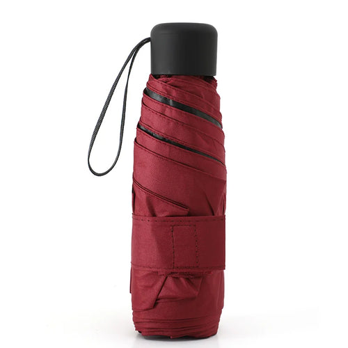 Ultralight Mini Pocket Women's Small Windproof Folding Umbrella Travel
