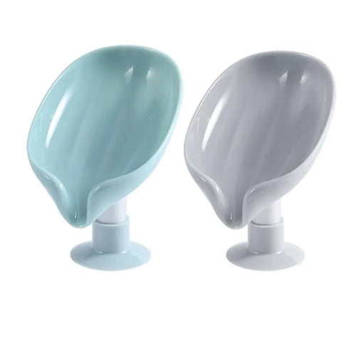 2pcs Soap Box Creative Draining Soap Storage Rack Punch Free Suction