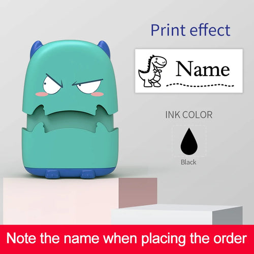 Custom Cartoon Baby Name Stamp Kit - Reusable for Cotton/Modal Clothes