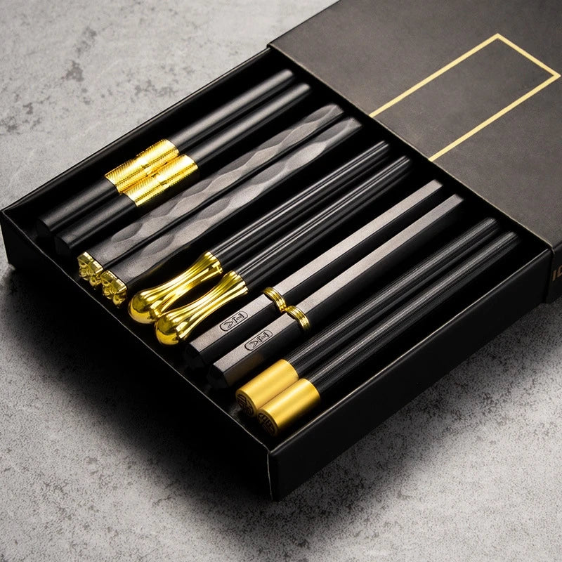 Clearance_5 Pairs Japanese Chopsticks Korean Chopsticks Reusable