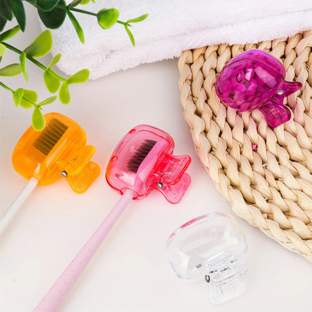 Travel Toothbrush Head Covers Toothbrush Protector Cap Brush Pod Case