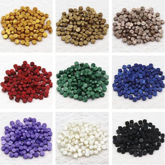 100pcs/bag Octagon Sealing Wax Beads For Seal Stamp, Handmake