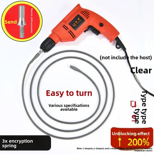 1/1.5/2.5/3.5/5 Meter Drain Cleaner 10mm Dia Pipe Spring Anti-Rust