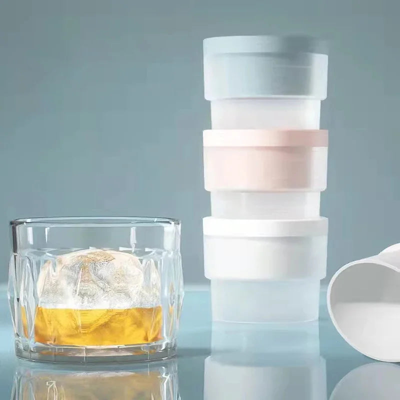 Silicone Round Ice Hockey Mold Maker Large Spherical Ice Cube Ice Tray