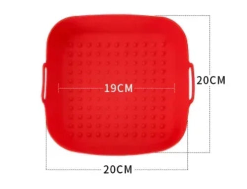 Reusable Silicone Air Fryer Basket Non-Stick Heat Resistant Air Fryer