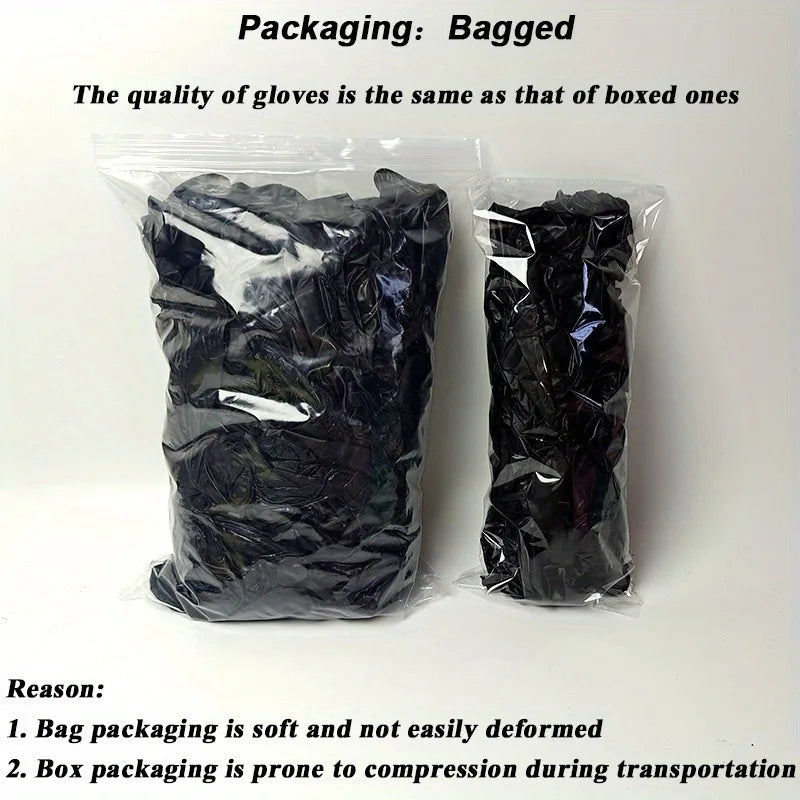 20/50/100PCS Disposable Black Nitrile Gloves for Household Use Latex