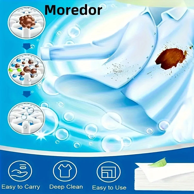 50Pcs Plastic-Free Laundry Detergent Tablets, Hypoallergenic