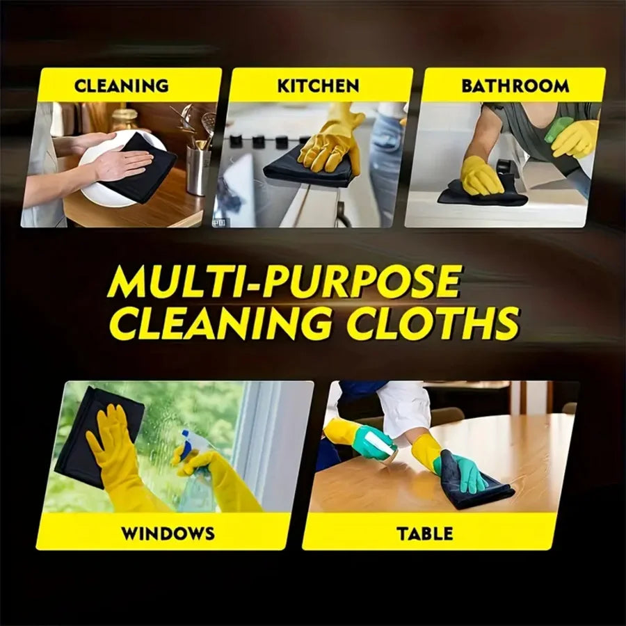 Premium Quality 3/5/10/20-Pack Cleaning Cloths - Soft Microfiber