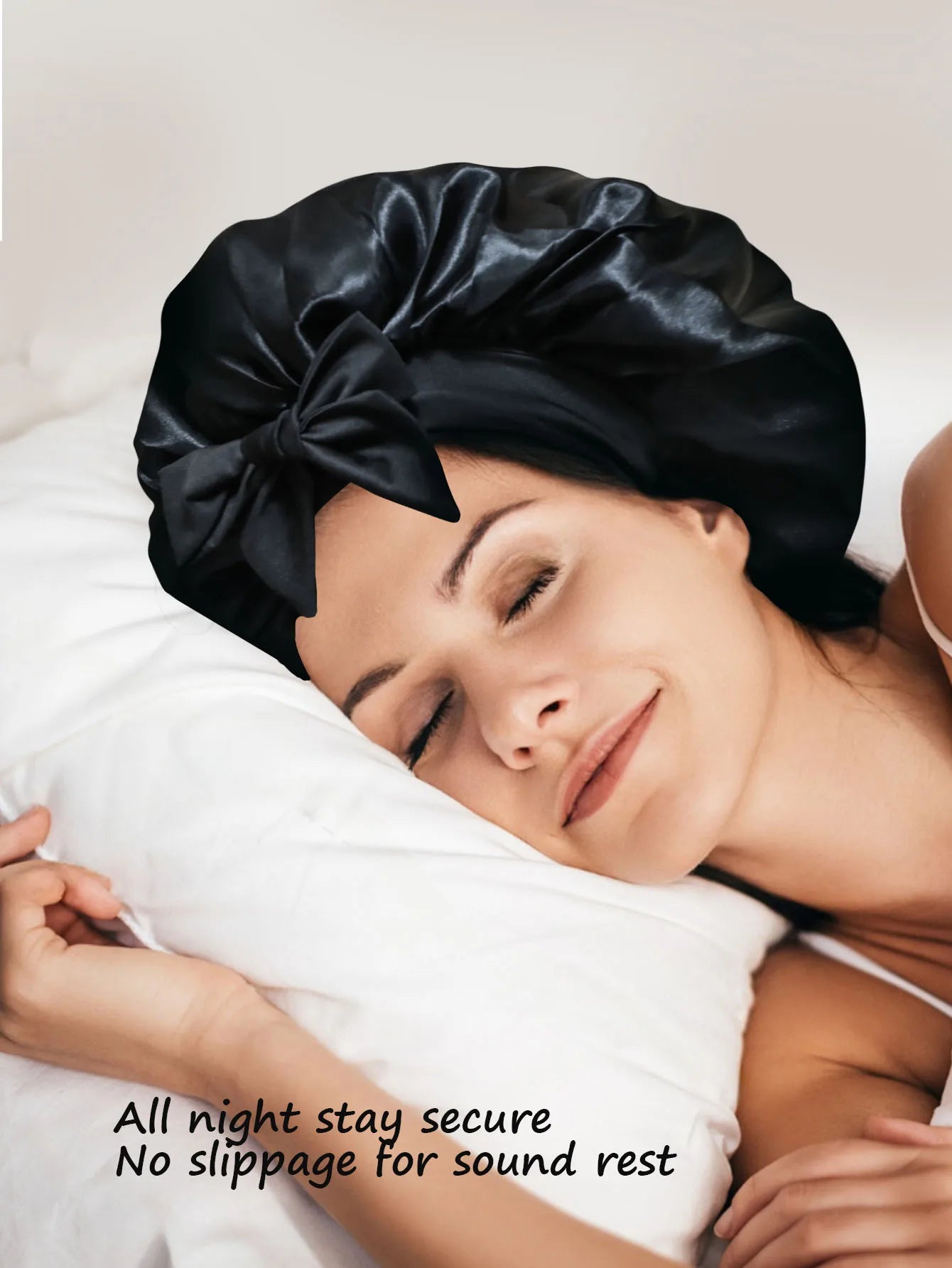 New Silky Bonnet For Sleeping Women Satin Bonnet Hair Bonnet Night