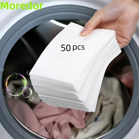 50Pcs Plastic-Free Laundry Detergent Tablets, Hypoallergenic