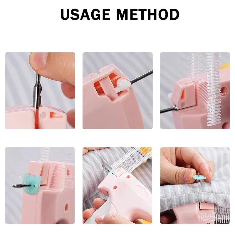 Garment Label Gun Quilt Holder Hangtag Gun Soft Silicone Pinless Snap