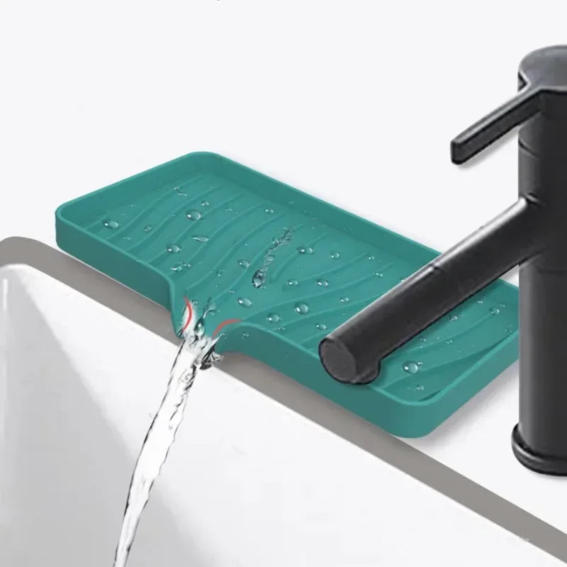 Bathroom Solid Color Silicone Soap Holder Soap Drain Pan Bathroom
