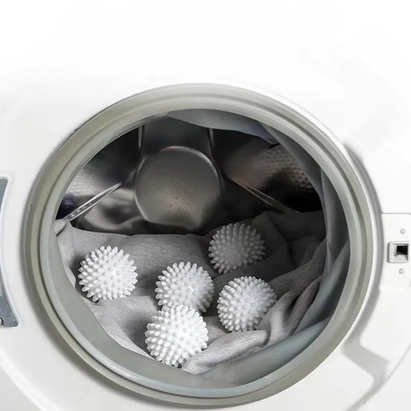 Anti-wrap laundry ball round pure white magic cleaning drum washing