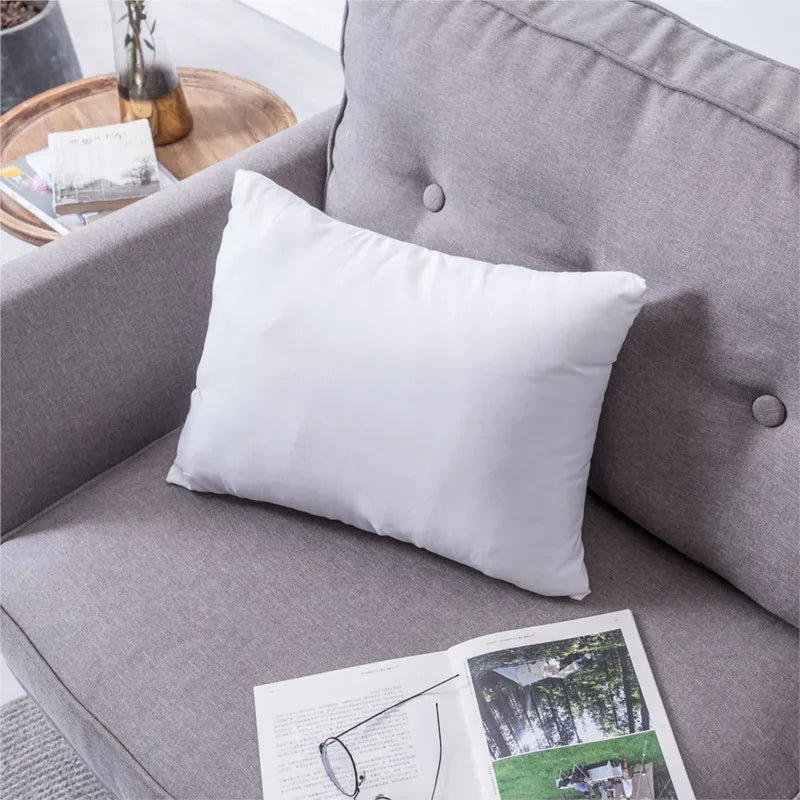 100%cotton standard white bounce back pillow cushion core sofa car