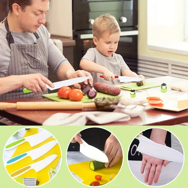 Kids Cooking Cutter Set Kids Knife Toddler Cutter Plastic Cake Fruit