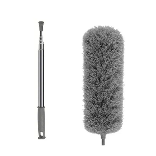 Multifunctional retractable duster with bendable head - reusable and