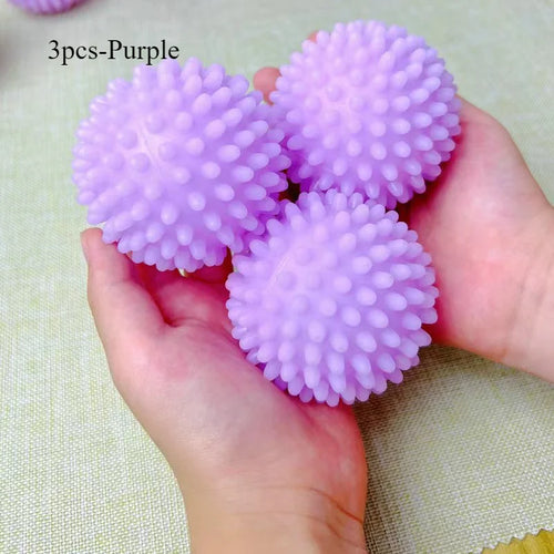 Anti-wrap laundry ball round pure white magic cleaning drum washing
