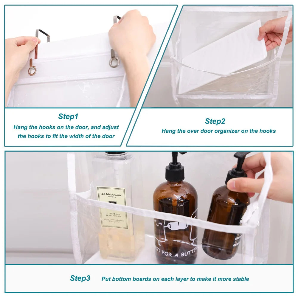 4/6 Layer Hanging Organizer Behind The Door Storage Bags For Clothes