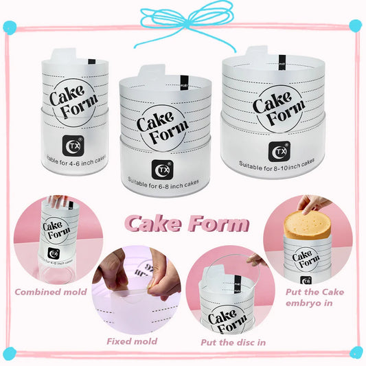 Adjustable Round Cake Form Mold Retractable Fondant Mousse Cake Ring