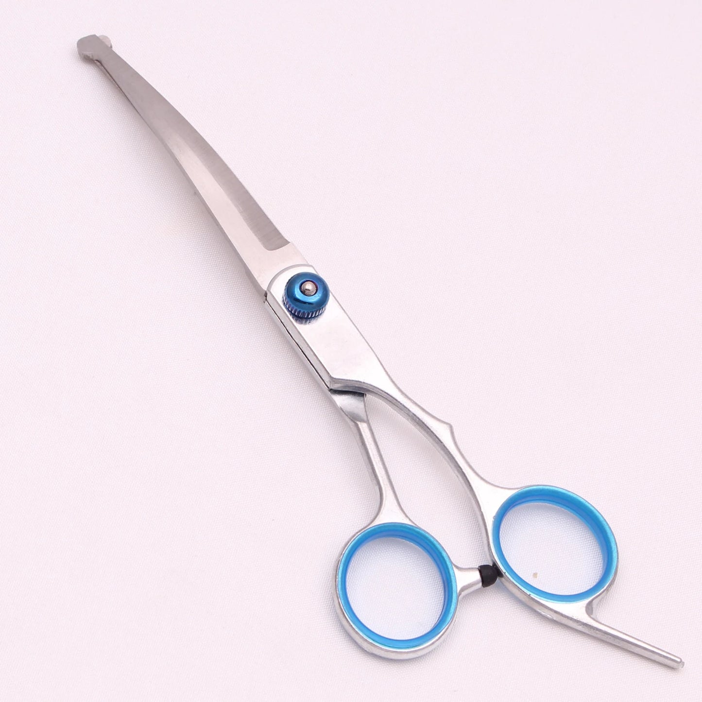 6.0'' Pet Grooming Safety Scissors Hair Cutting Curved Thinning Comb