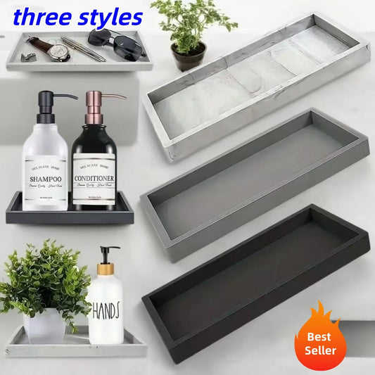 A multifunctional bathroom countertop storage tray, hand sanitizer