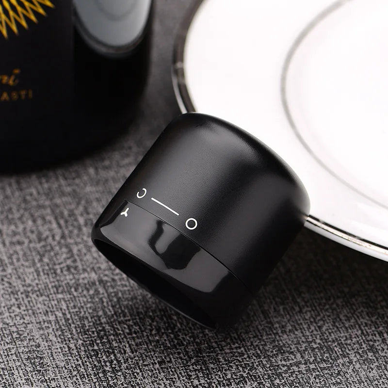 1pc Black Domestic Kitchen Sealing Red Wine Bottles Stoppers Mini