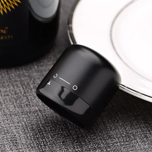 1pc Black Domestic Kitchen Sealing Red Wine Bottles Stoppers Mini