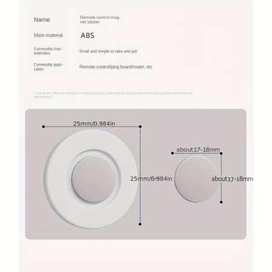 Magnetic Remote Control Holder Wall Mount Adhesive Remote Control