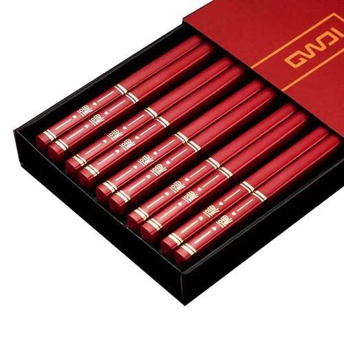 5Pairs High Quality Japanese Non-Slip Chopsticks Korean Home Hotel
