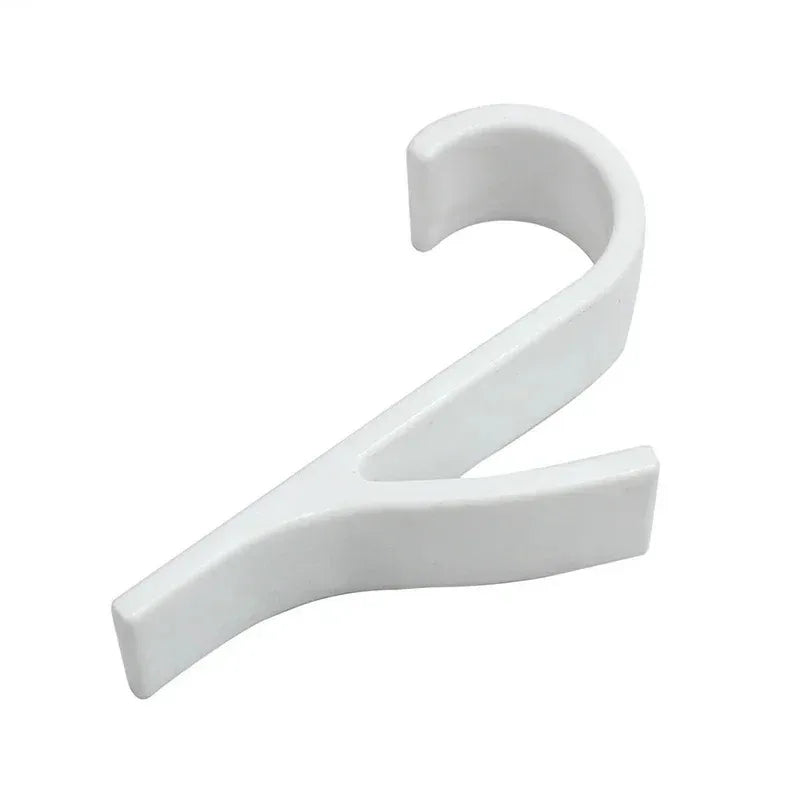 Kitchen Bathroom Hanger Clips Storage Racks White Clear Hanger Heated