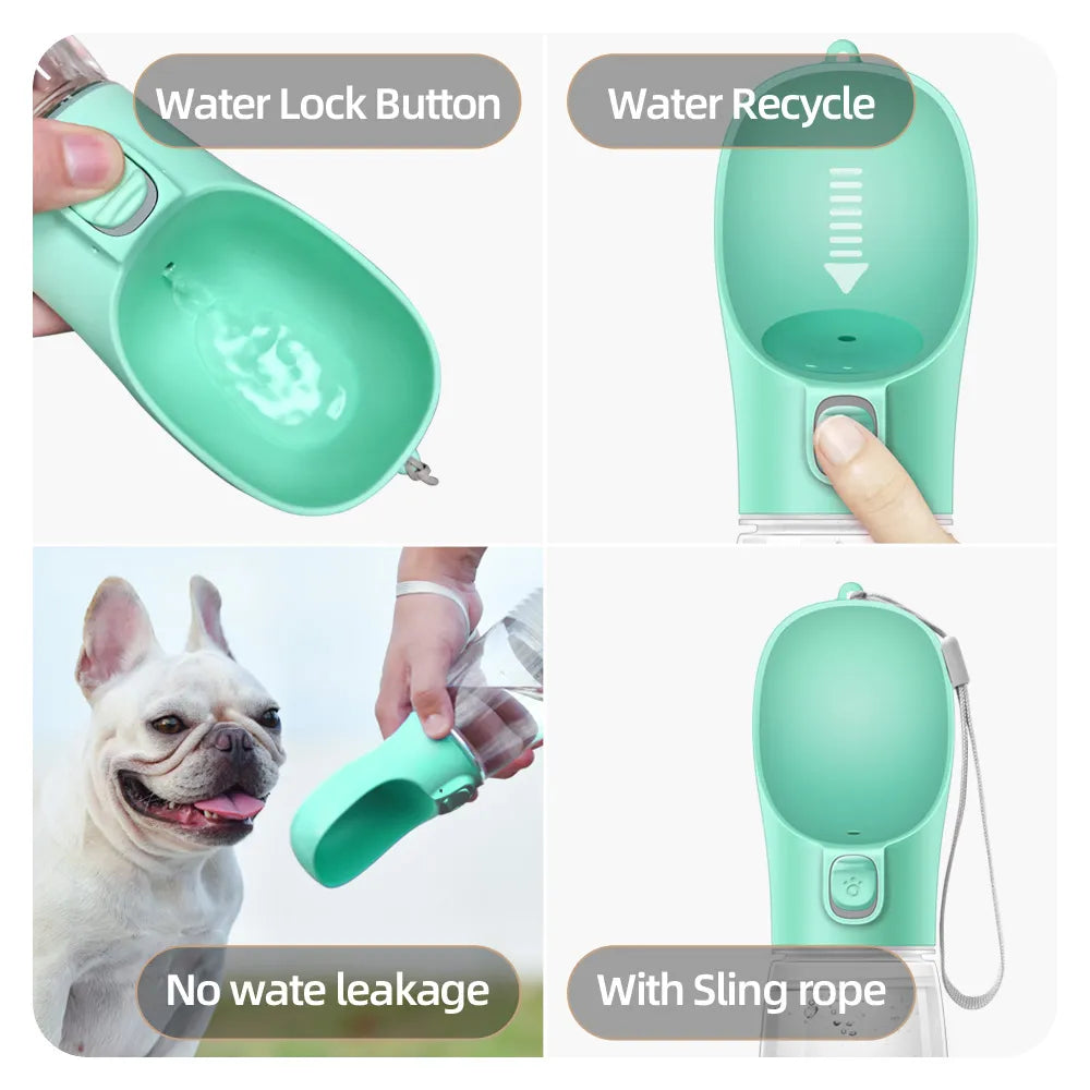 Portable Dog Water Bottle For Small Large Dogs Cat Outdoor Leakproof