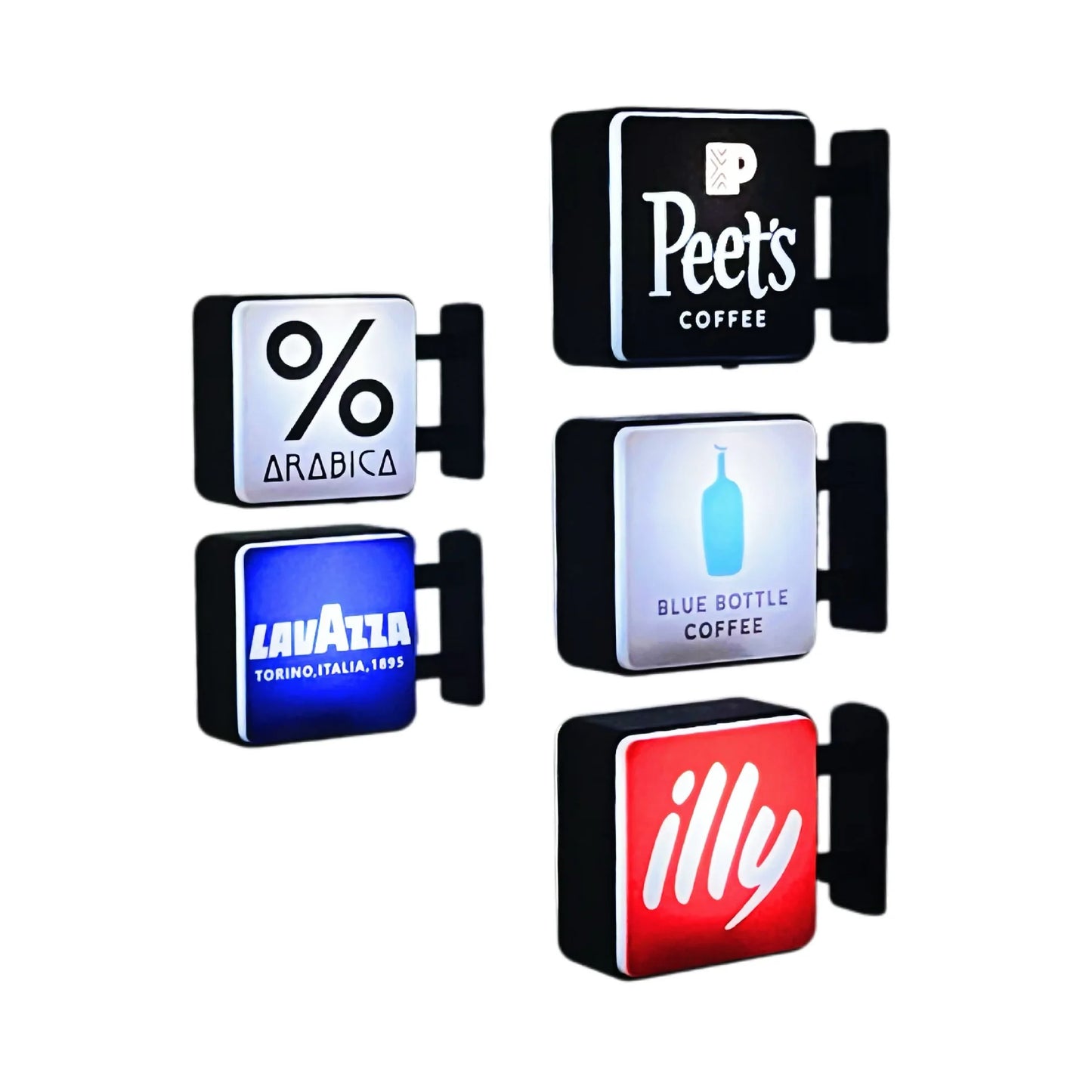 Coffee Corner Creative LED Fridge Magnet Light Up Magnetic Decor for